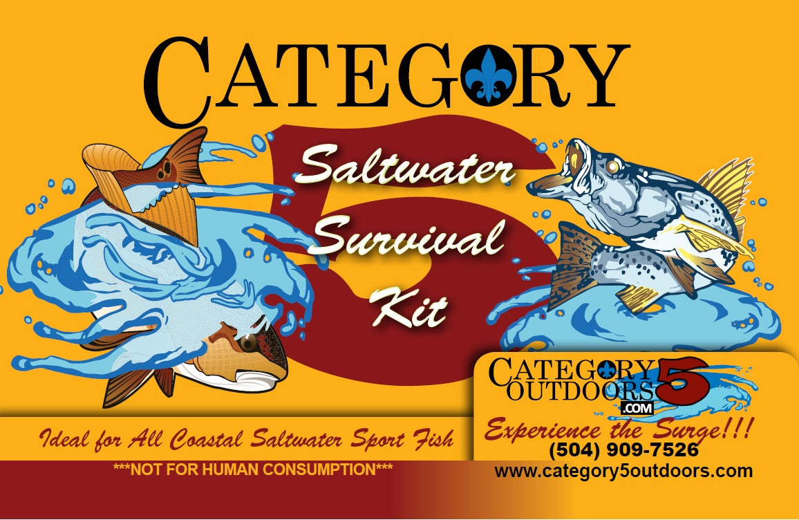 Cat 5 Saltwater Survival Kit - Variety Pack – Category 5 Outdoors
